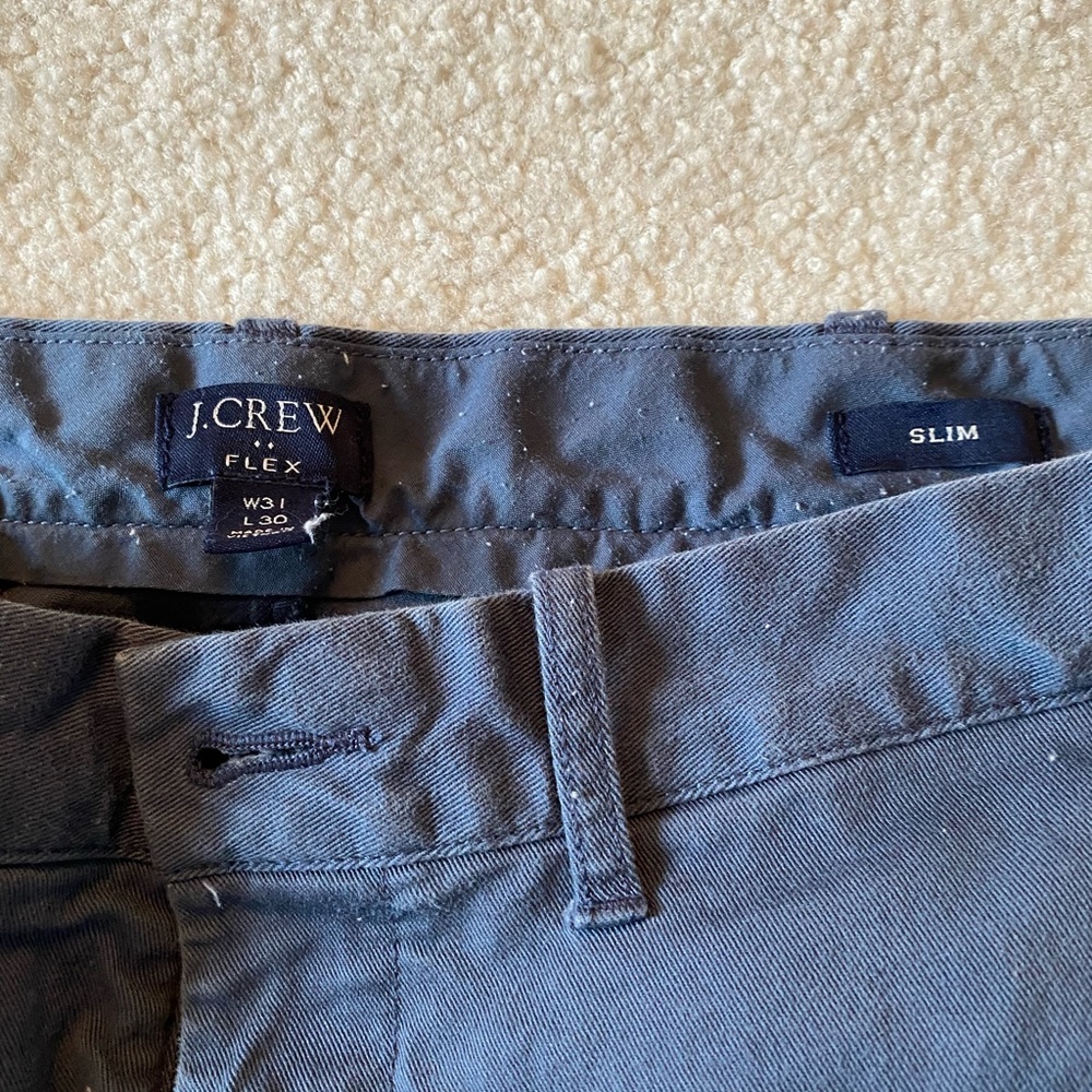 Slim fit blue j crew pants 31 x 30